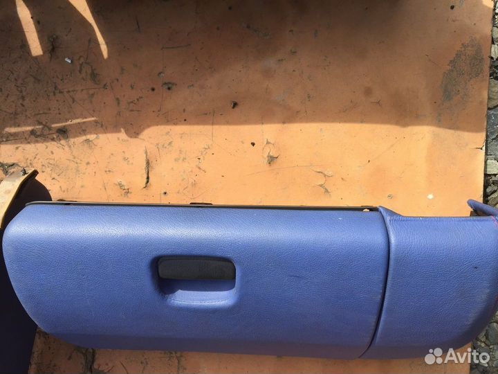 Торпедо левый в сборе алькантара + кожа