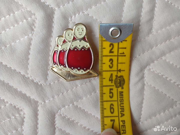 Значки СССР Три матрёшки русские. Красивые, редкие
