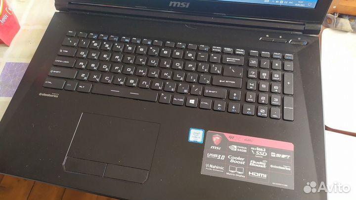 Продаю ноутбук msi 1796
