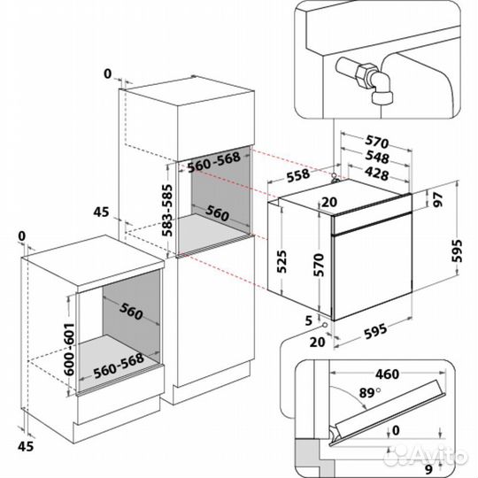 Духовой шкаф Hotpoint-Ariston GA2 124 BL Новый