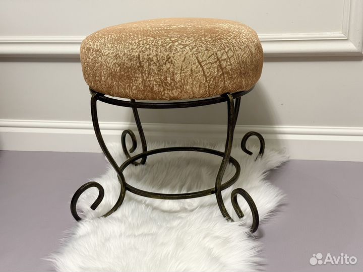 Банкетка пуфик кованый