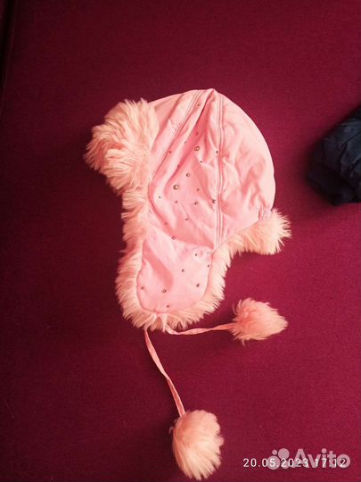 Шапка зимняя для девочки 54 56