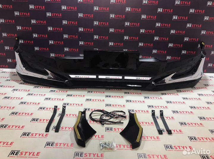 Юбка переднего бампера Toyota Land Cruiser Prado