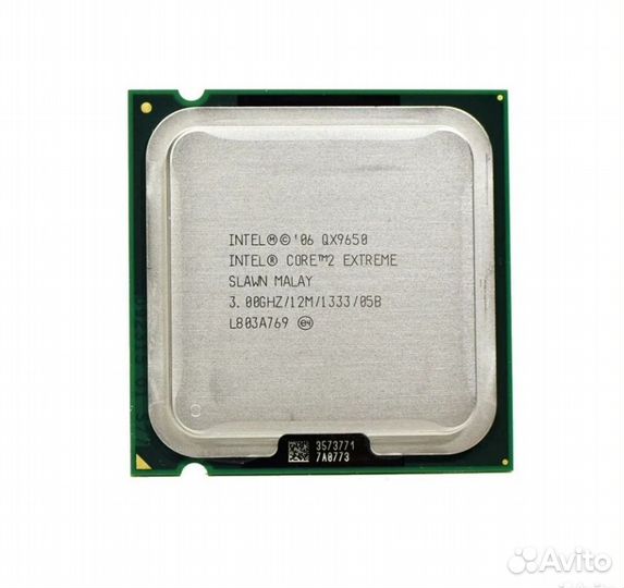 Процессор intel core 2 quad q9650 + мат. плата 775