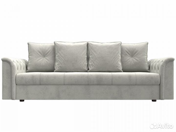 Диван-книжка Сиеста, велюр, tower 01 серый. Москва