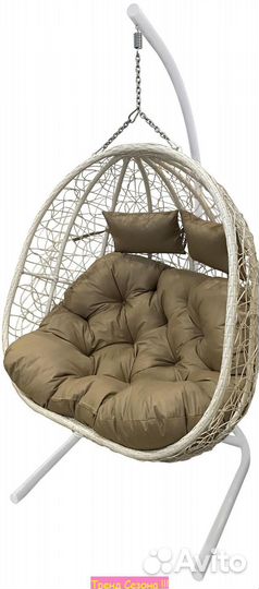 Кресло подвесное двойное Флора арт.D40-мт006