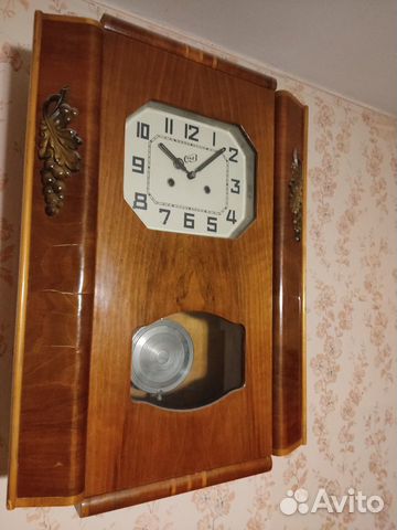 Часы настенные с боем Янтарь, ретро, декор, СССР