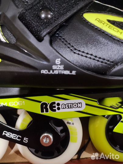 Роликовые коньки детские раздвижные, размер 31-35