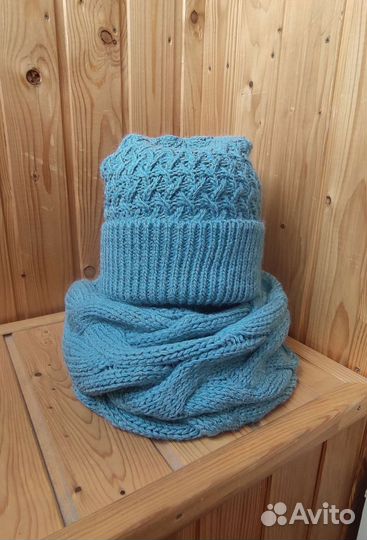 Комплект шапка и снуд