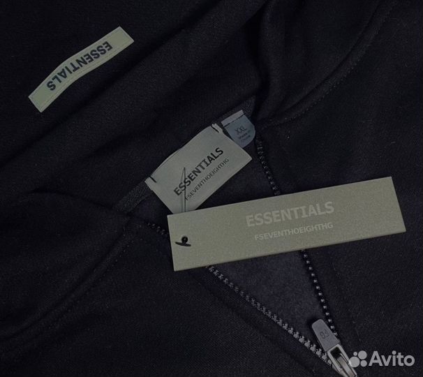 Зип-худи Essentials Fear of God Черная