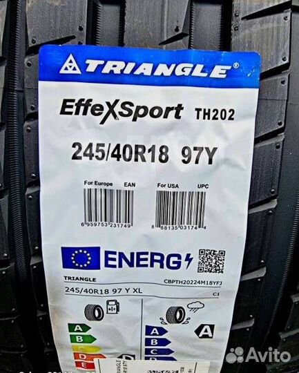 Triangle EffeXSport TH202 265/35 R18 и 245/40 R18 97Y