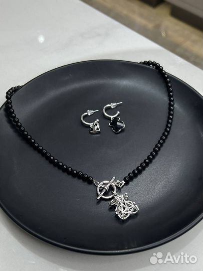 Комплект колье и серьги