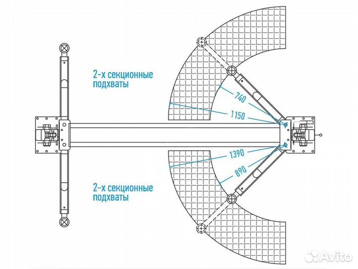 Подъемник двухстоечный