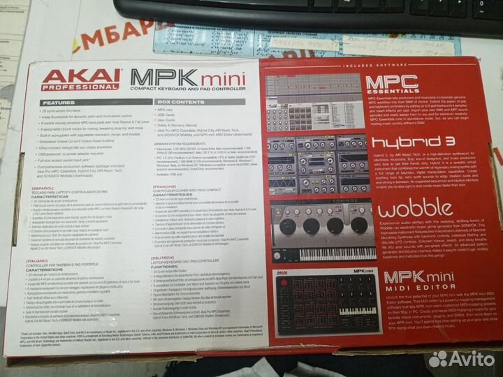 Миди-клавиатура akai PRO MPK mini MK3