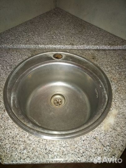 Мойка круглая с угловым шкафом