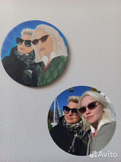 Рисунок на магните по фото