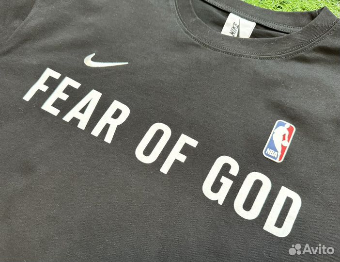 Футболка Nike NBA Fear Of God Черная (M-XL)