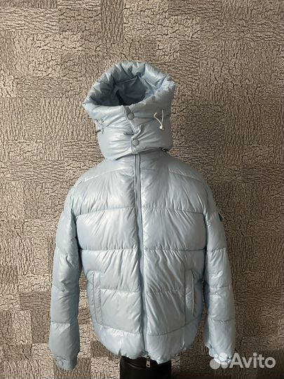 Зимняя куртка moncler голубая