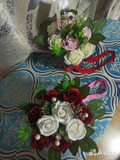 Букет цветов из мыла