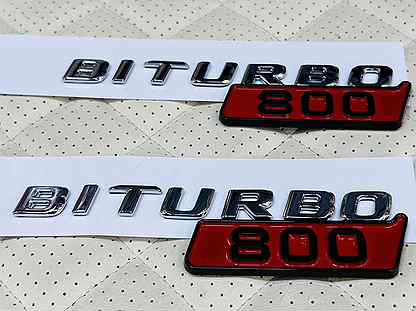 Логотипы Biturbo 800 на крыло Brabus