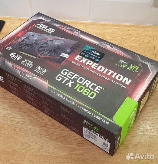 Видеокарта Asus GTX 1060 6gb (EX-GTX1060-6G)