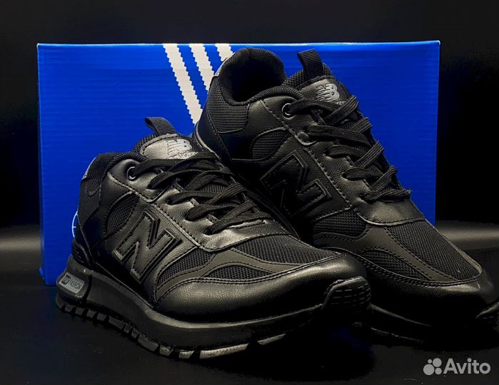 New Balance: мужские кроссовки, черные, 41-46 разм