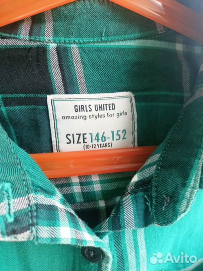 Рубашка теплая для мальчика 146