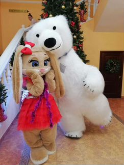 Белый медведь, шоу на праздник, аниматор