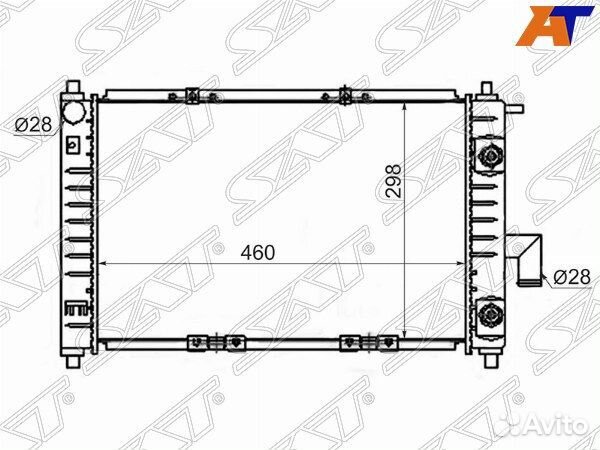 Радиатор chery, chery QQ, chery QQ 04, chery tiggo