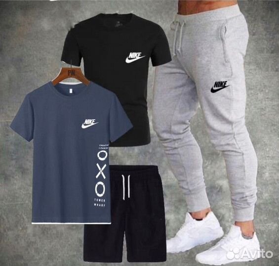 Костюм nike 2 футболки, шорты, штаны