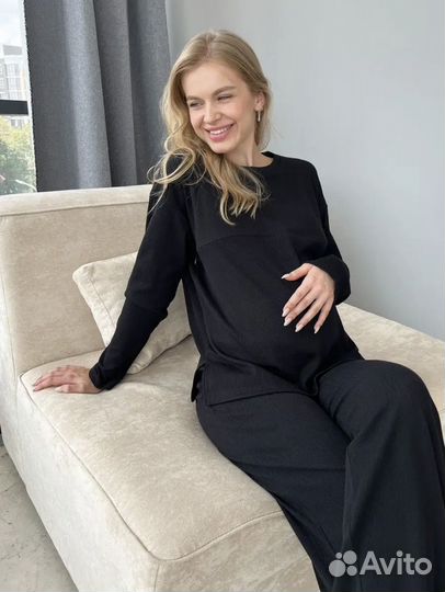Лонгслив для беременных и кормящих 50-52 размер