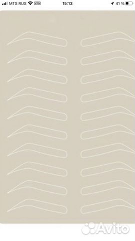 Тенировочный коврик для татуажа(брови)