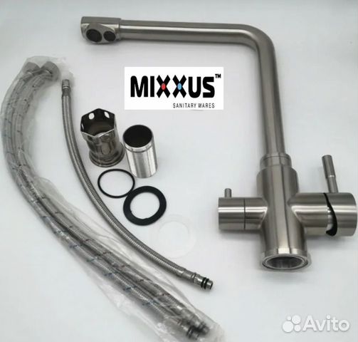Смеситель для кухни с фильтром mixxus SUS-021