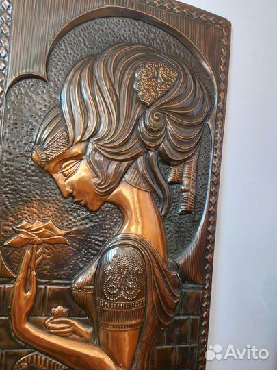 Картина медная чеканка СССР