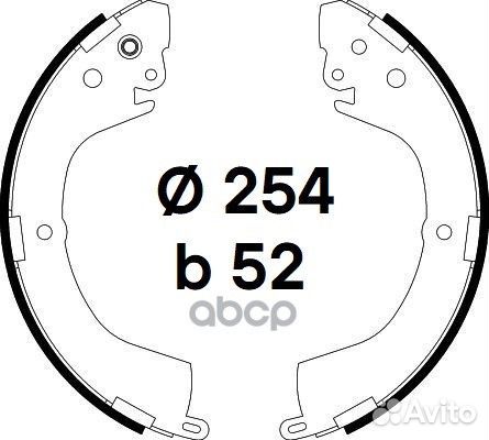 Колодки тормозные барабанные зад Mitsubishi