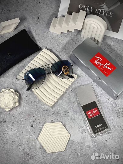 Очки Ray Ban Aviator синие