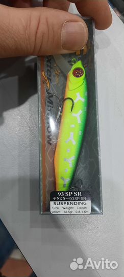 Воблер pontoon 21 dexter minnow 93sp sr 93mm