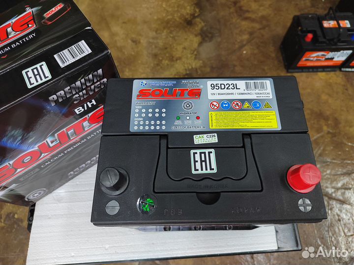 Аккумулятор Solite Silver 85 Ач обр 630 А