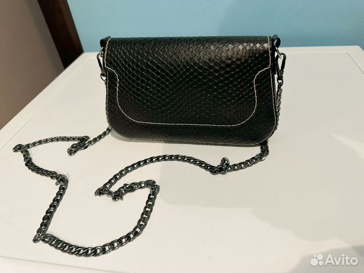 Сумка клатч натуральная кожа