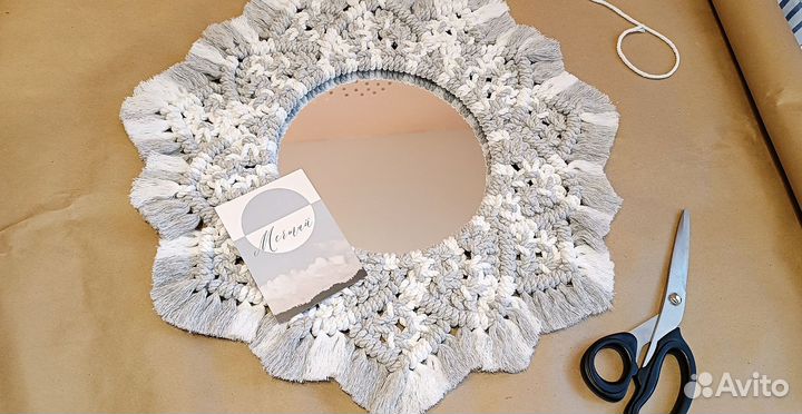 Зеркало макраме