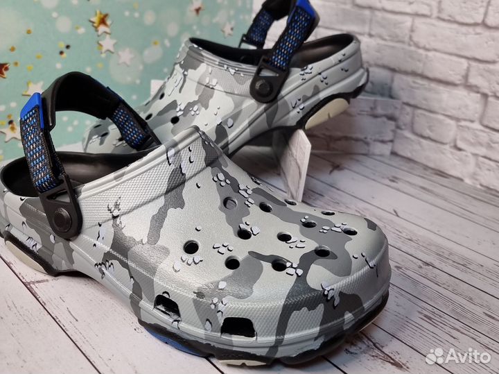 Crocs мужские миллитари. Подарок на 23 февраля