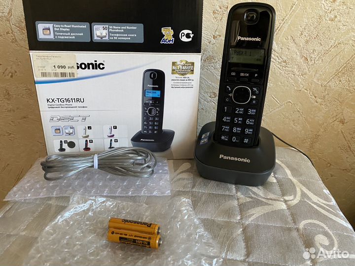 Радиотелефон panasonic KX-TG1611RUH