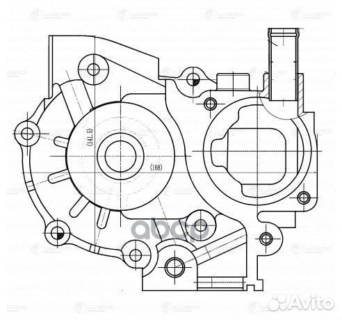 LWP 2228 luzar Насос водяной Subaru Impreza