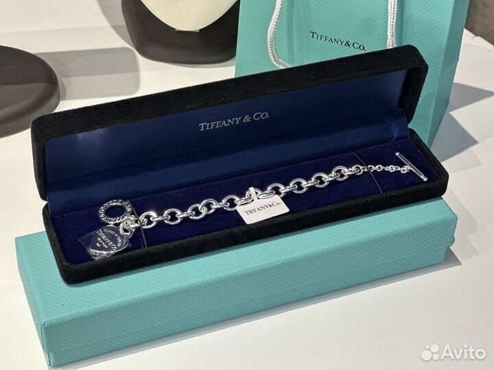 Браслет Tiffany&Co с тогглом серебро 925