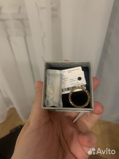 Кольцо pandora логомания