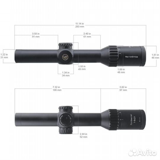 Прицел VectorOptics Continental 1-6x24 Tactical