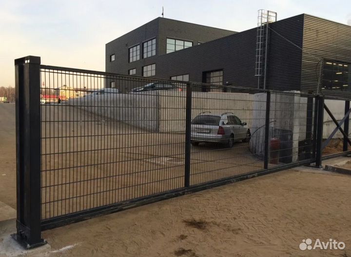 Забор металлический работа по договору под ключ