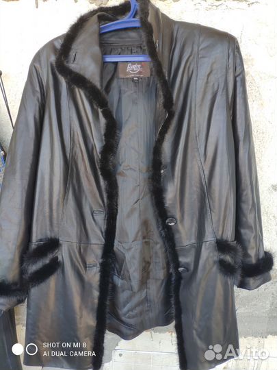 Кожаная куртка женская с подстежкой