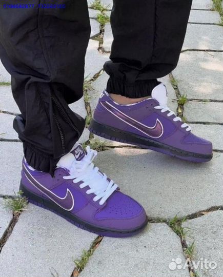 Кроссовки nike SB dunk purple