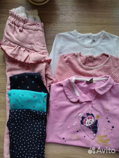 Вещи пакетом для девочки 86 92